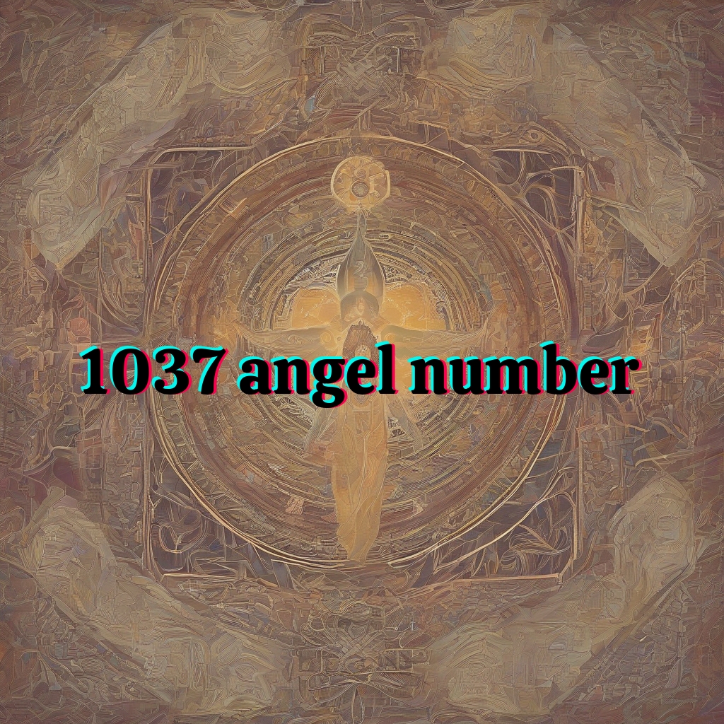 1037 angel number meaning