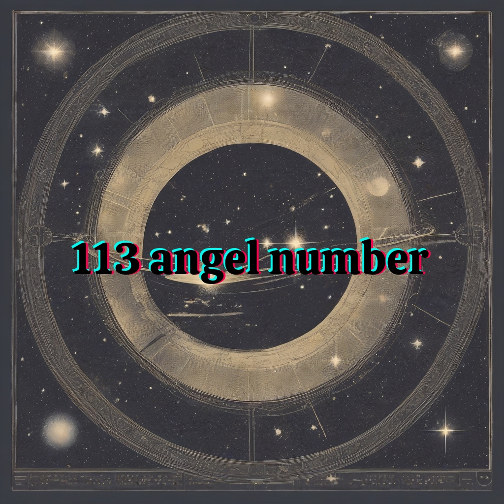 113 angel number meaning