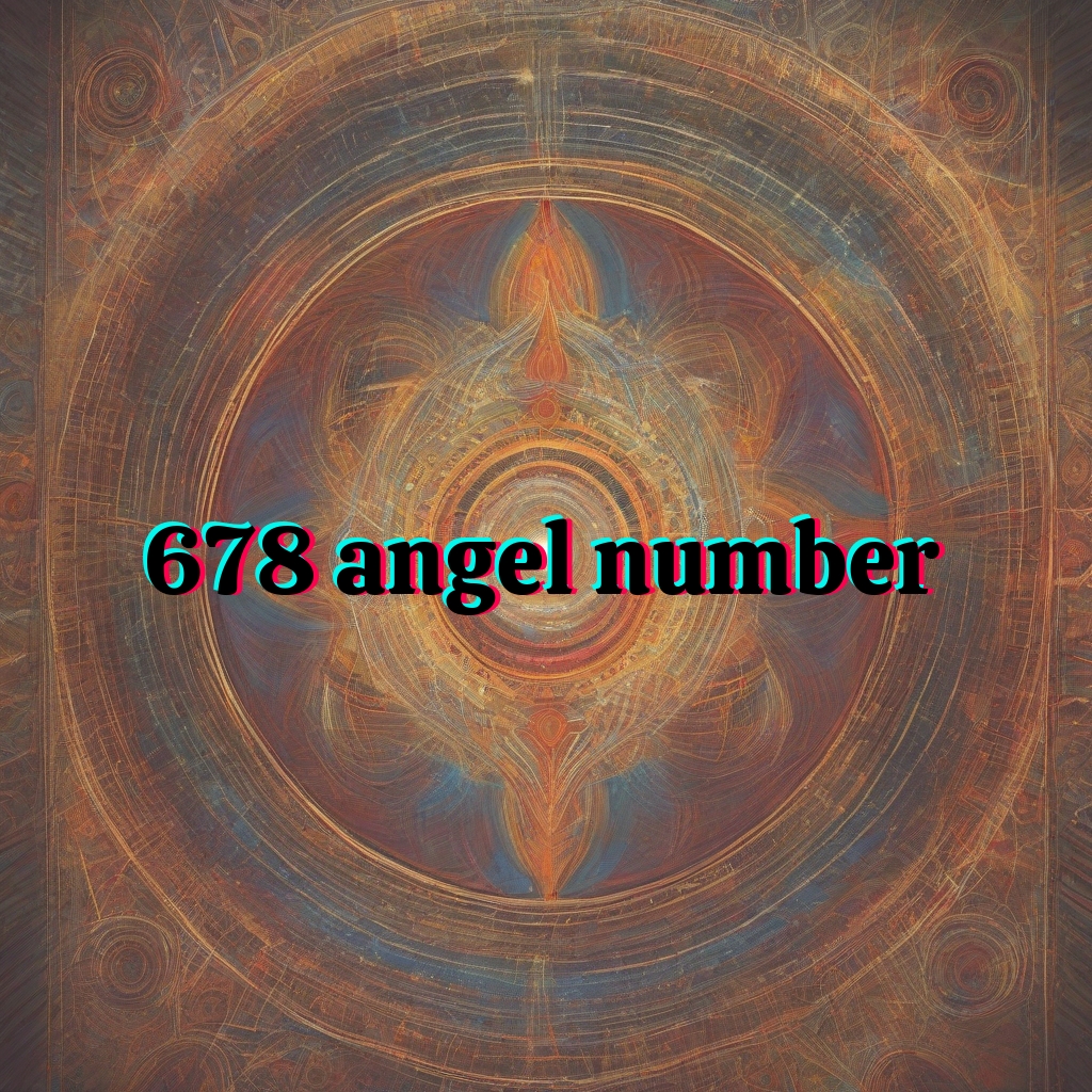 678 angel number meaning