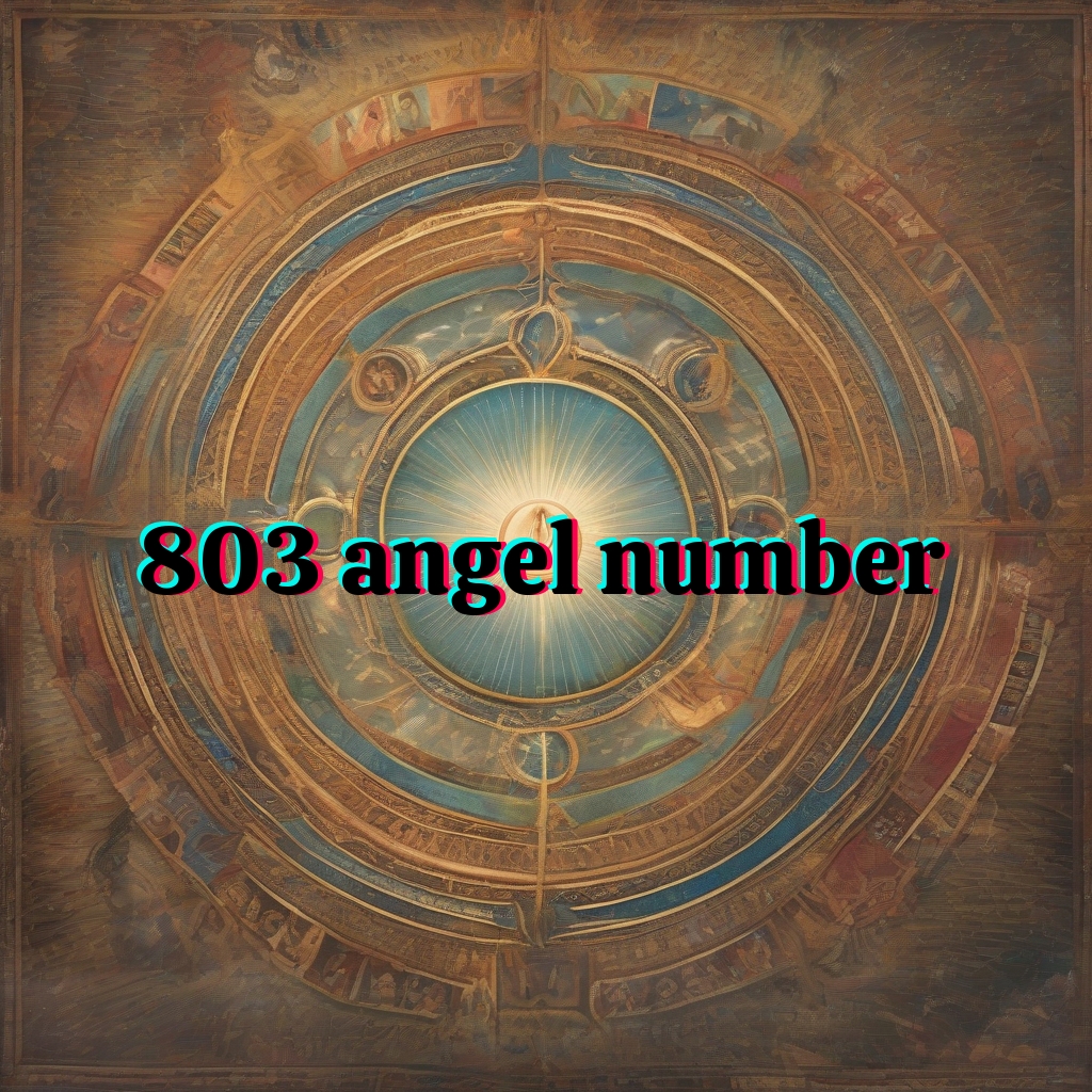 803 angel number meaning